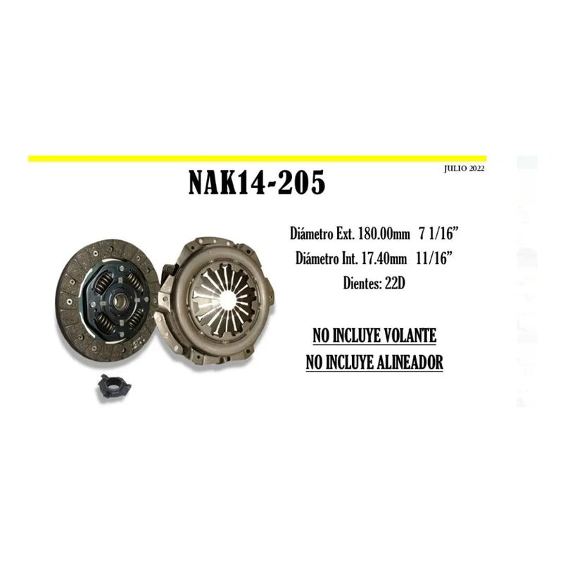 Kit Clutch Kwid 1.0 2019 - 2021 Renault