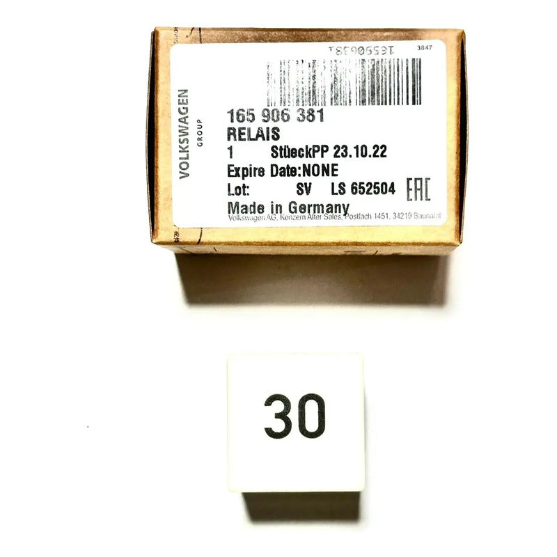 Relevador 30 Volkswagen Computadora Original 165906381